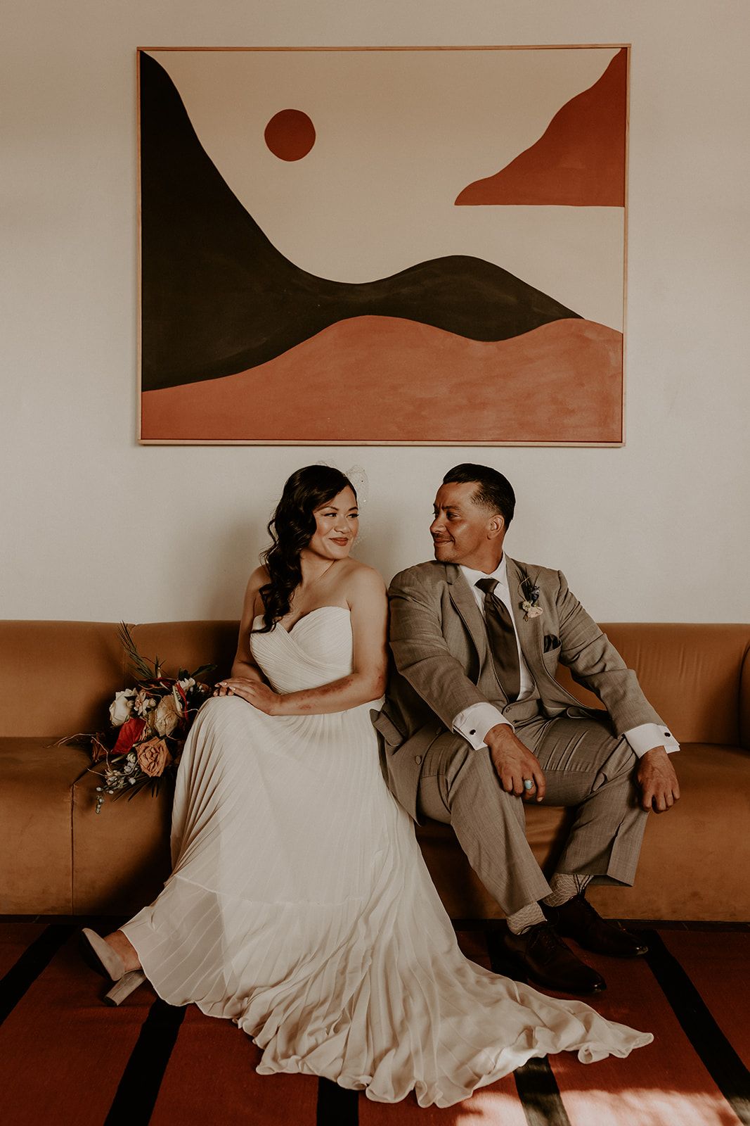 el rey lobby wedding photo